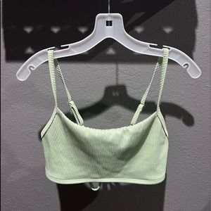 Hollister light green bikini top
